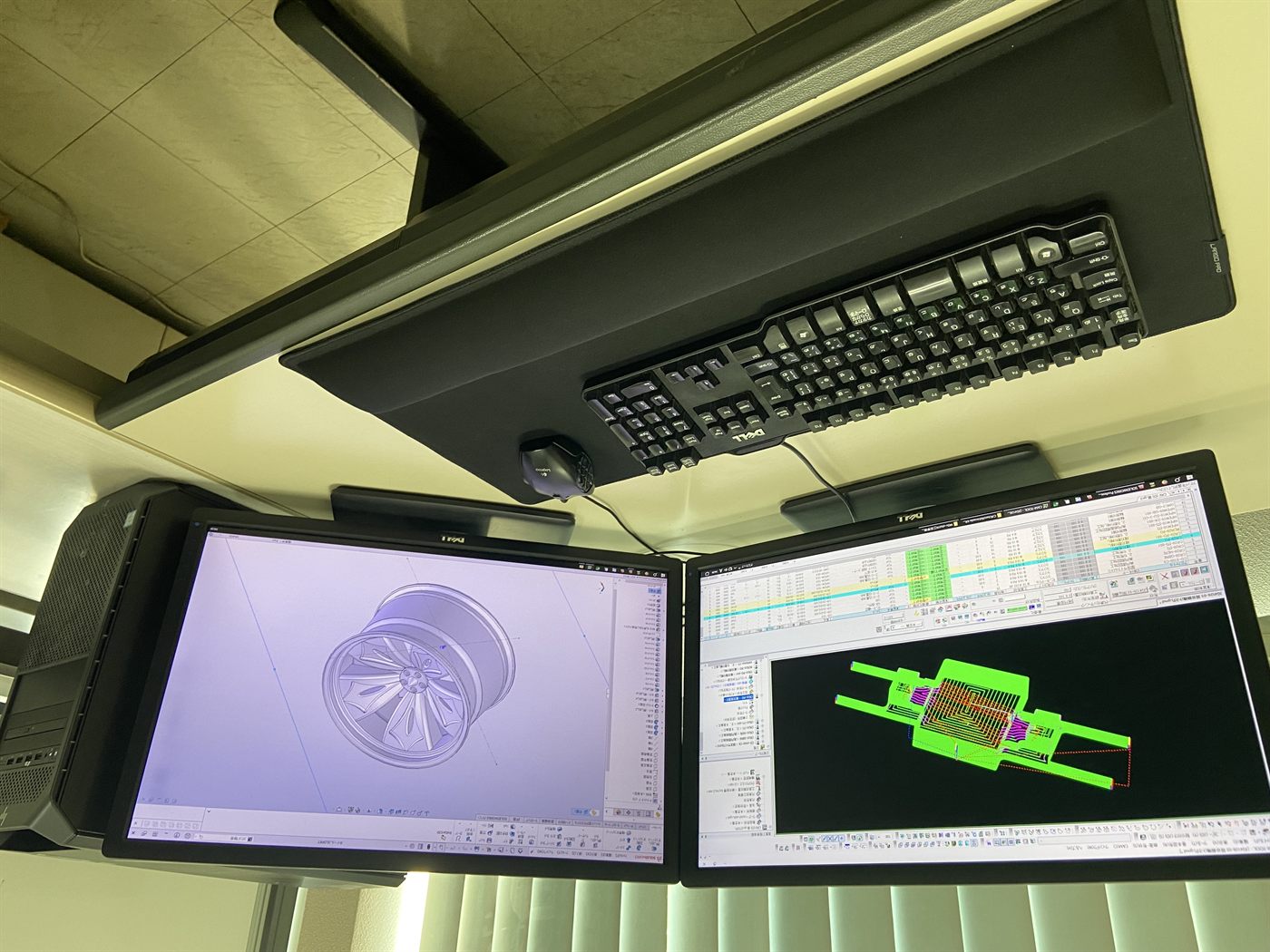 CAD/CAM 操作の様子